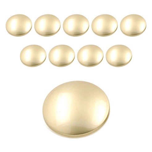 Ljstore 글로스서클 레트로 메탈 버튼 18mm, 매트골드, 10개입