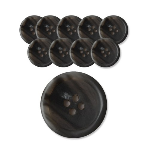 두양 패션포인트 썸데이 무광단추 18mm, GY, 10개입