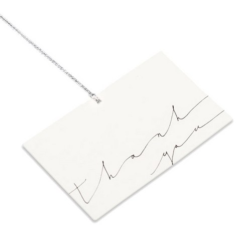 헬로우모리스 모던 땡큐 스티커 8 x 4.8 cm, 혼합 색상, 50개입