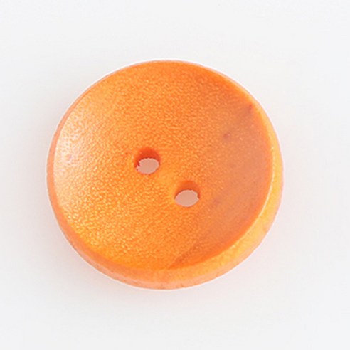 HR빅버튼 나무단추 캔디 13mm, 오렌지, 4개입