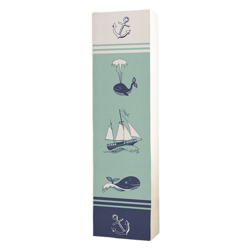 더자리 스판 에어컨커버 스탠드, 고래의 꿈, 사각(48 x 185 x 25 cm), 1개