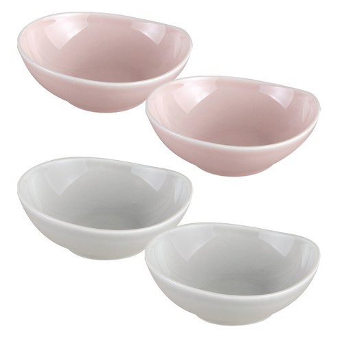 젠한국 크라우드 4 1/2 볼 라이트그레이 2p + 베리핑크 2p, 혼합 색상, 1세트