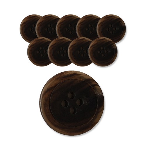 패션포인트 테디단추 21mm, BR, 10개입