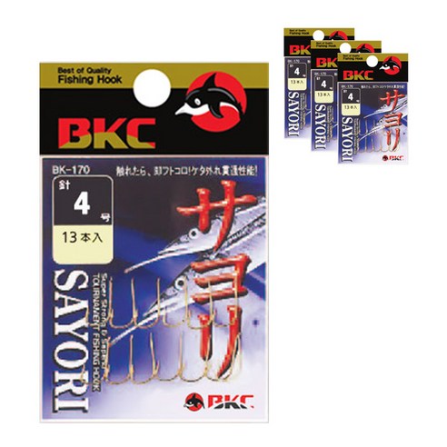 백경조침 학공치 낚싯바늘 BK-170-A, 4세트