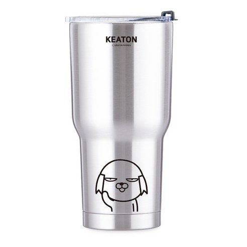 개콘프렌즈 메가 진공 스텐텀블러, 키튼, 900ml