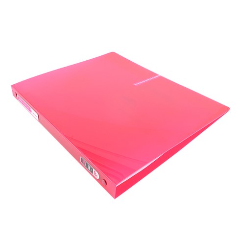 알파 비비드 컬러칩 O링바인더 A4 3공 2cm, 분홍, 1개