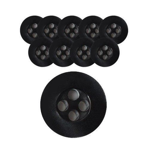 동화상가몰 DY와이셔츠단추7 포링 11.5mm, BK, 10개입