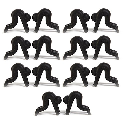 앤티스 주방용품 넘침 방지 다용도 홀더 2p, 블랙, 7개입