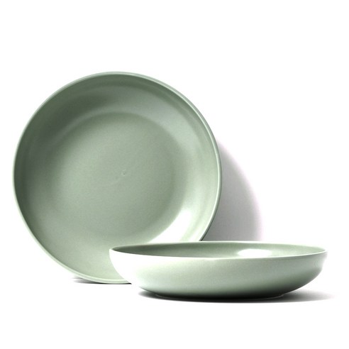보울보울 레트로라인 파스타볼 22cm, 그린티라떼, 2개입