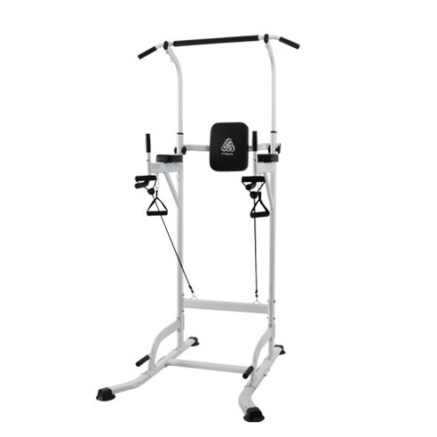 핏분 치닝디핑 C형 가정용 턱걸이 철봉 딥스 운동기구 B-CD300, 화이트