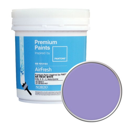 노루페인트 팬톤 에어프레쉬 무광 수성 페인트 1L, 16-3310 Lavender Herb, 1개