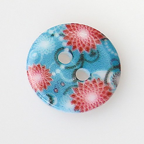 HR빅버튼 하노이 NO46 단추 15mm, 혼합 색상, 8개