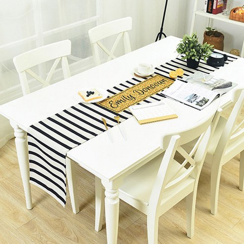 노랜드 다크화이트 스타일 테이블러너 30 x 160 mm, 5, 1개