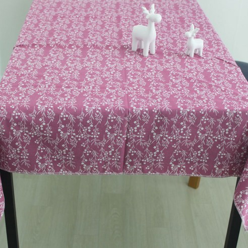 Noland 방수 테이블 커버, 안개꽃 핑크, 90 x 90 cm