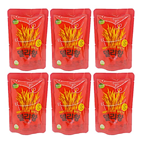 델리황 매운맛 원물간식, 20g, 6개