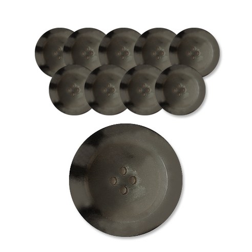 패션포인트 무광 텔미단추 21mm, DGY, 10개입