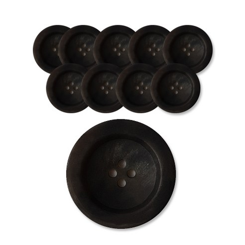 패션포인트 무광 텔미단추 23mm, DBR, 10개입