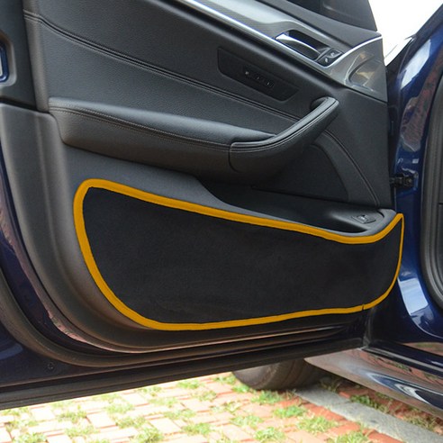 블루코드 차량용 섀미 도어커버 블랙 + 오렌지, 현대, 테라칸