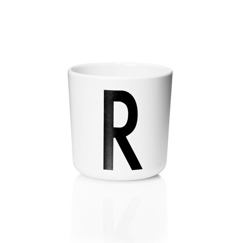 디자인레터스 멜라민 알파벳 컵, R, 1개