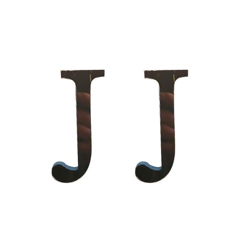 DM 알럽홈 인테리어 아크릴 엠블렘 장식 2p, 브라운J