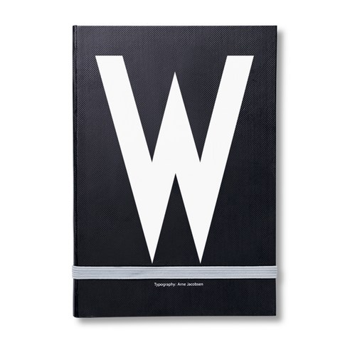 디자인레터스 알파벳 노트북, W, 1개