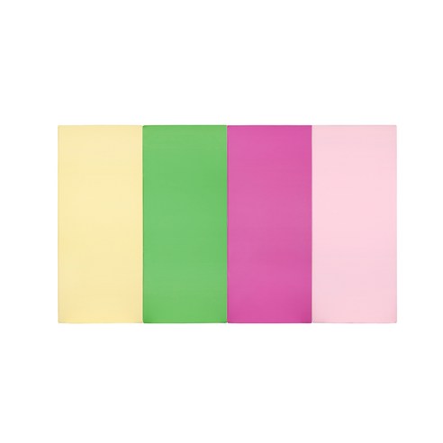 퍼니존 퍼니테라피 아이보리비비드시리즈5 유아폴더매트, 아이보리 + 그린 + 핫핑크 + 베이비핑크