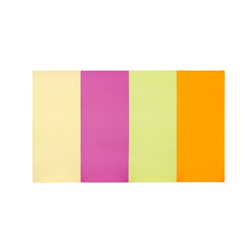 퍼니존 퍼니테라피 유아폴더매트 아이보리비비드시리즈5, 아이보리 + 핫핑크 + 피스타치오 + 오렌지