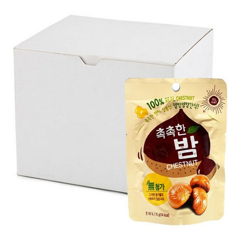 촉촉한 맛밤, 70g, 40개