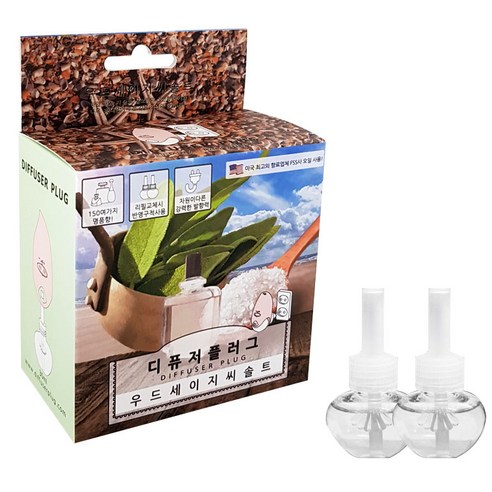디퓨저플러그 디퓨저 리필 2p, B_11.우드세이지앤씨솔트, 30ml
