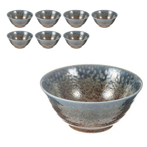 미노야 사비 공기대접, 혼합색상, 공기 4p + 대접 4p