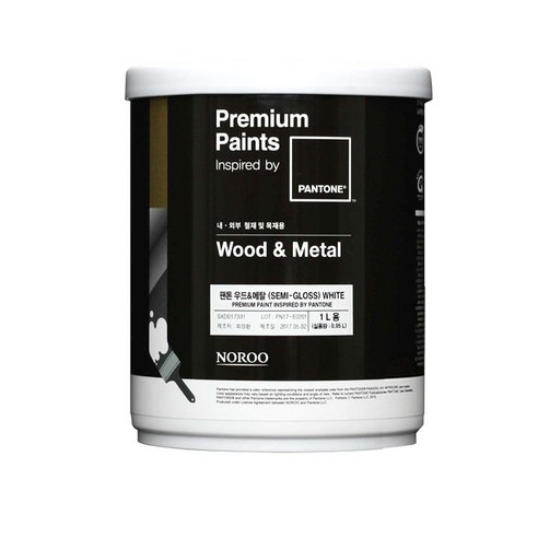 노루페인트 팬톤 우드앤메탈 페인트 반광 1L, 14-1508 Silver Pink