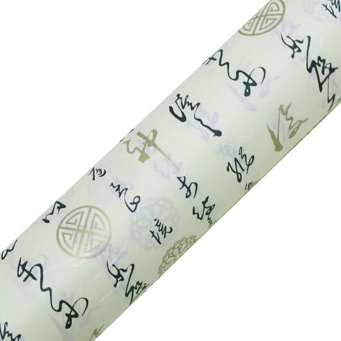 영프라자 한문 한지 포장지 53cm x 10m, 연두색, 1개