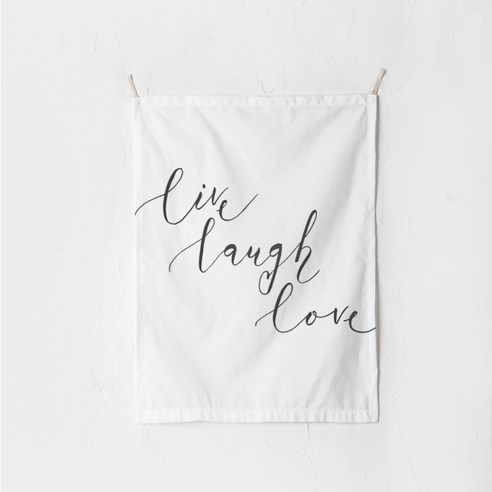 콜라상회 패브릭 포스터 태피스트리, Live Laugh Love