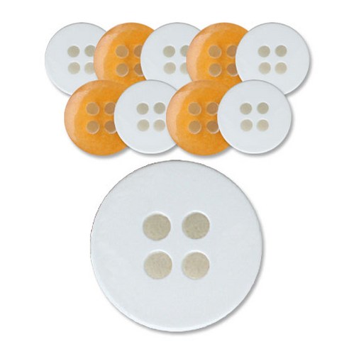 패션포인트 로고민자 단추 10mm, 023, 10개입