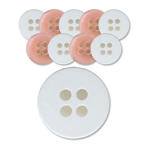 패션포인트 로고민자 단추 10mm, 036, 10개입