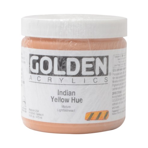 골덴 아크릴물감 S4 1455 IndianYellowHue, 473ml, 1색
