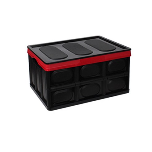 접이식 모던 리빙박스 46L, 블랙, 1개
