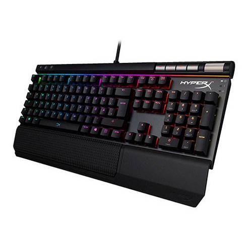 하이퍼엑스 Alloy Elite RGB 게이밍 키보드 적축, HX-KB2RD2-US/R1, 혼합색상