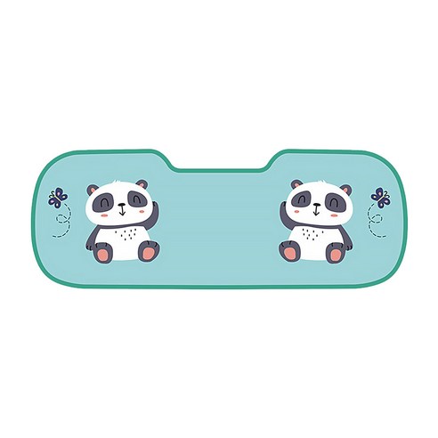 DM 알럽홈 파스텔 애니멀 자동차 쿠션, 팬더(뒷좌석), 1개