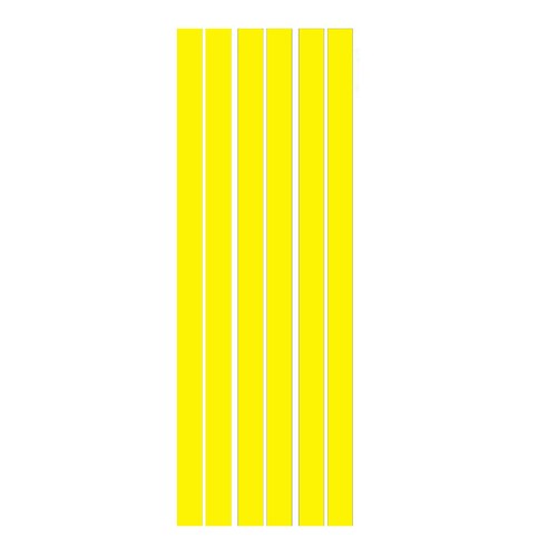 아이스타라인 VIPER 차량용 스타일 스티커 331 CROSS LINE, 노랑색, 1개