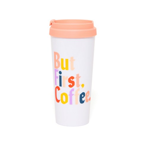 밴도 HOT STUFF THERMAL MUG 텀블러, BUT FIRST, COFFEE, 473ml