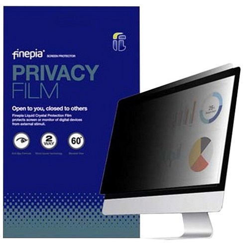 파인피아 LCD모니터 Privacy 정보보호필름 와이드 B형 708 x 398 mm, 1개
