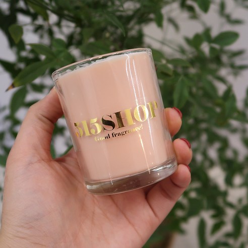 515샵 베이지 소이캔들 160ml, 체리블라썸, 1개