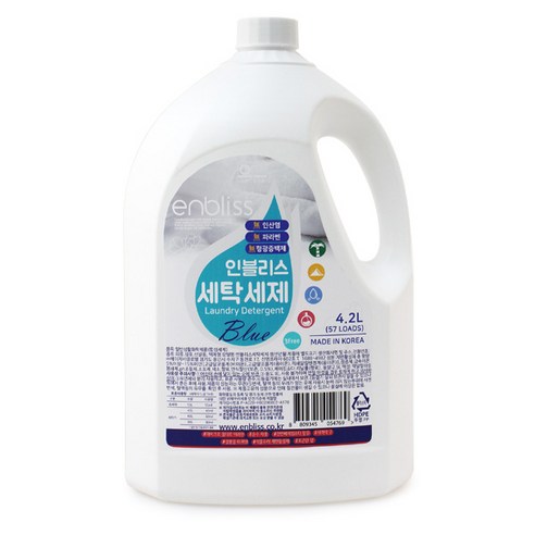 인블리스 블루 세탁세제 꽃향 본품, 4.2L, 1개