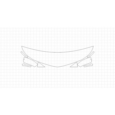 헥시스 쉐보레 볼트 EV 2018 PVC PPF 보호필름 차량용 가드용품, 08. HFM 45.72cm, BIKINI, 1개