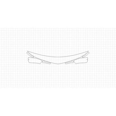 헥시스 쉐보레 볼트 EV 2018 PVC PPF 보호필름 차량용 가드용품, 05. HFM 30.48cm, BIKINI, WRAPPED, 1개