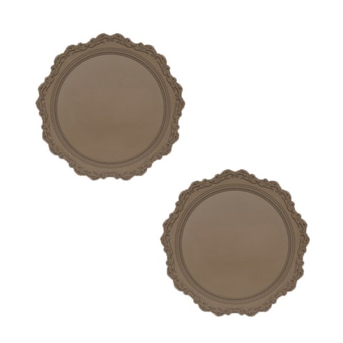 멜로우스페이스 오마주 실리콘 테이블매트 프렌치35, Brown, 35 x 35cm