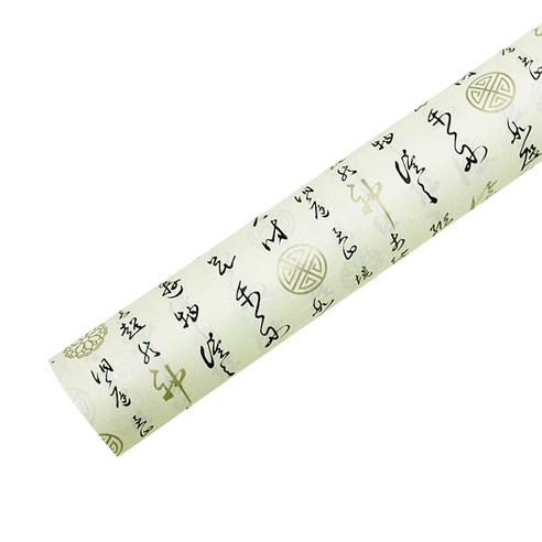 포포팬시 한문 한지포장지 53cm x 20m, 연두색, 1개