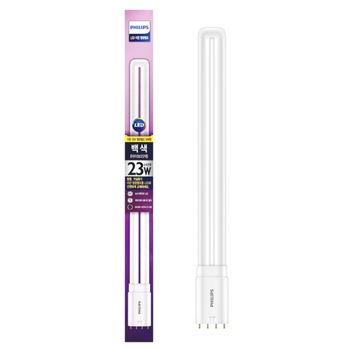 필립스 LED 이관 형광램프 23W 안정기호환 55W 대체형 LED PLL HF 23W, 백색, 1개