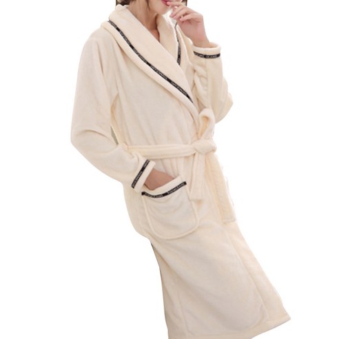 더자카 라인잉글리쉬 플란넬 가운 M Y321LBBE004, 혼합 색상, 1개